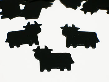 Cow Confetti, Black Confeti Cows